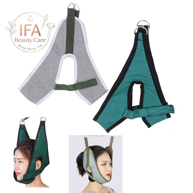 IFA 1 ชิ้น Cervical Traction เข็มขัดคอ Stretcher Band กระดูกสันหลังยืด Fixing Straps ดี