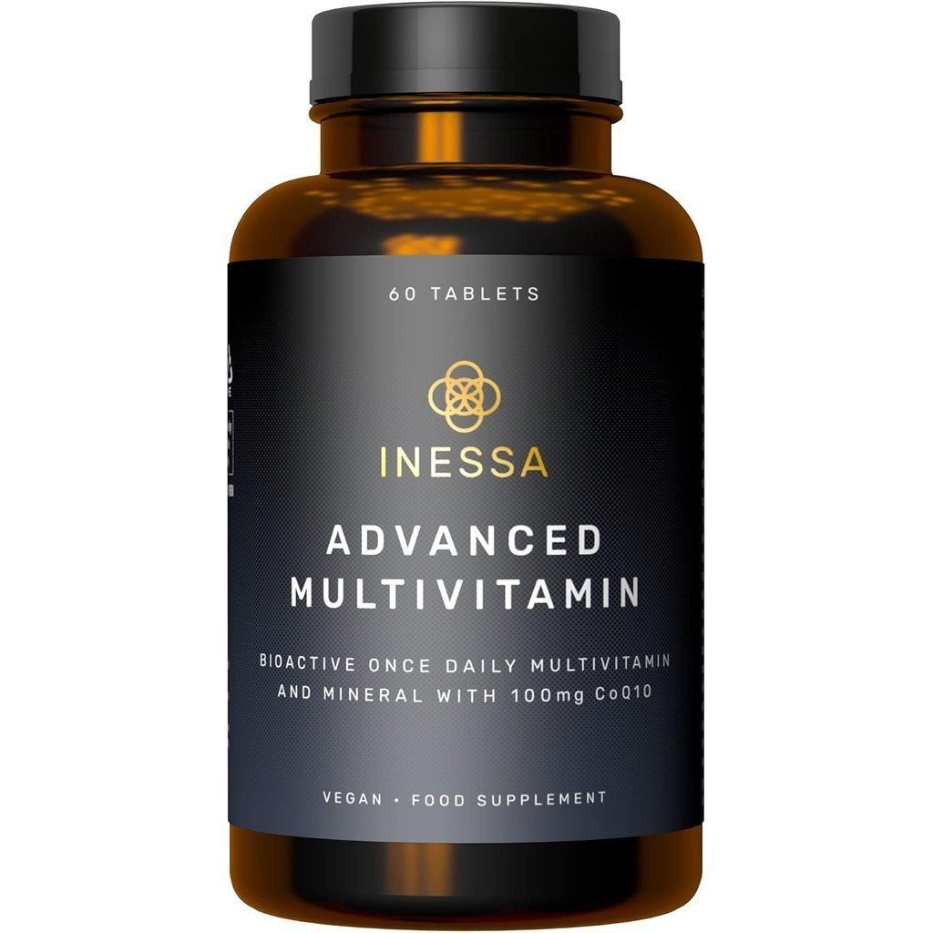 Inessa Multivitamin ประกอบด้วย Coenzyme Q10 100mg, วิตามิน D3 2000 IU, K2 100mcg, B Compound, วิตามิ