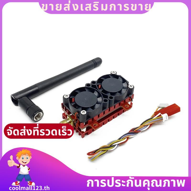 5W 5.8G VTX 5000mW 48CH เครื่องส่งสัญญาณวิดีโอ FPV พร้อมพัดลมระบายความร้อน 2S-6S สําหรับ FPV Long Ra