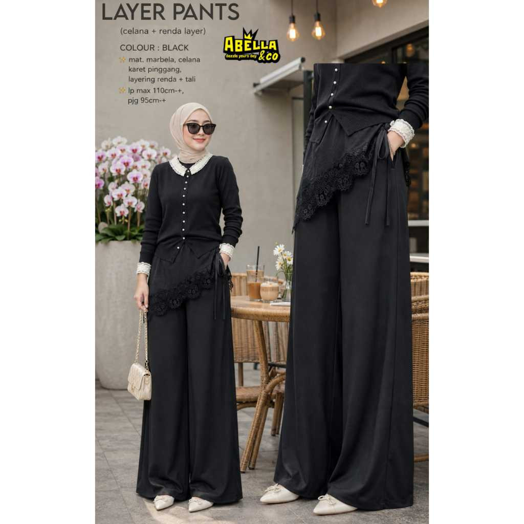 2808 LAYER PANTS by AbELLA FASHION // NOVIISTUFF