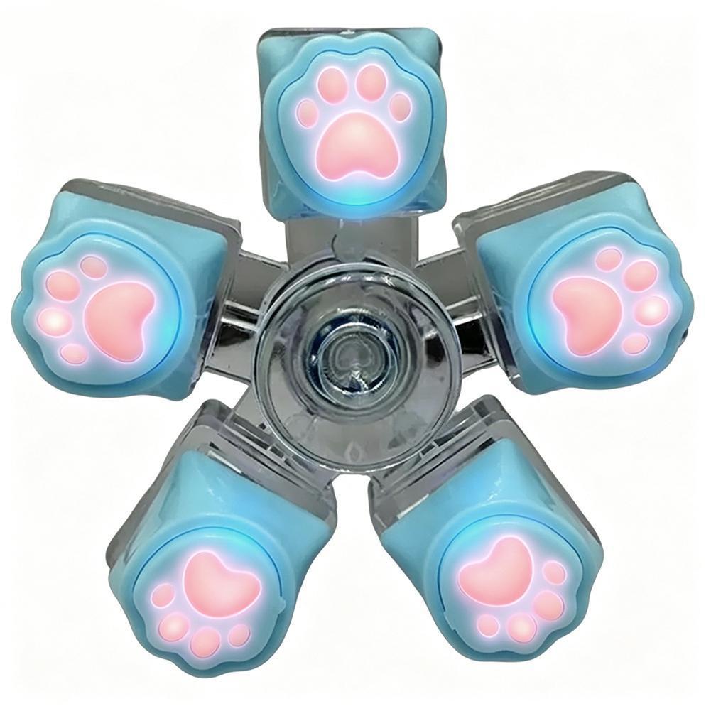 2/3/4/5/6-key ความเครียดบรรเทาปุ่มกดพีซีและ Cat Paw Design คีย์บอร์ด Fidget พวงกุญแจ J9c4