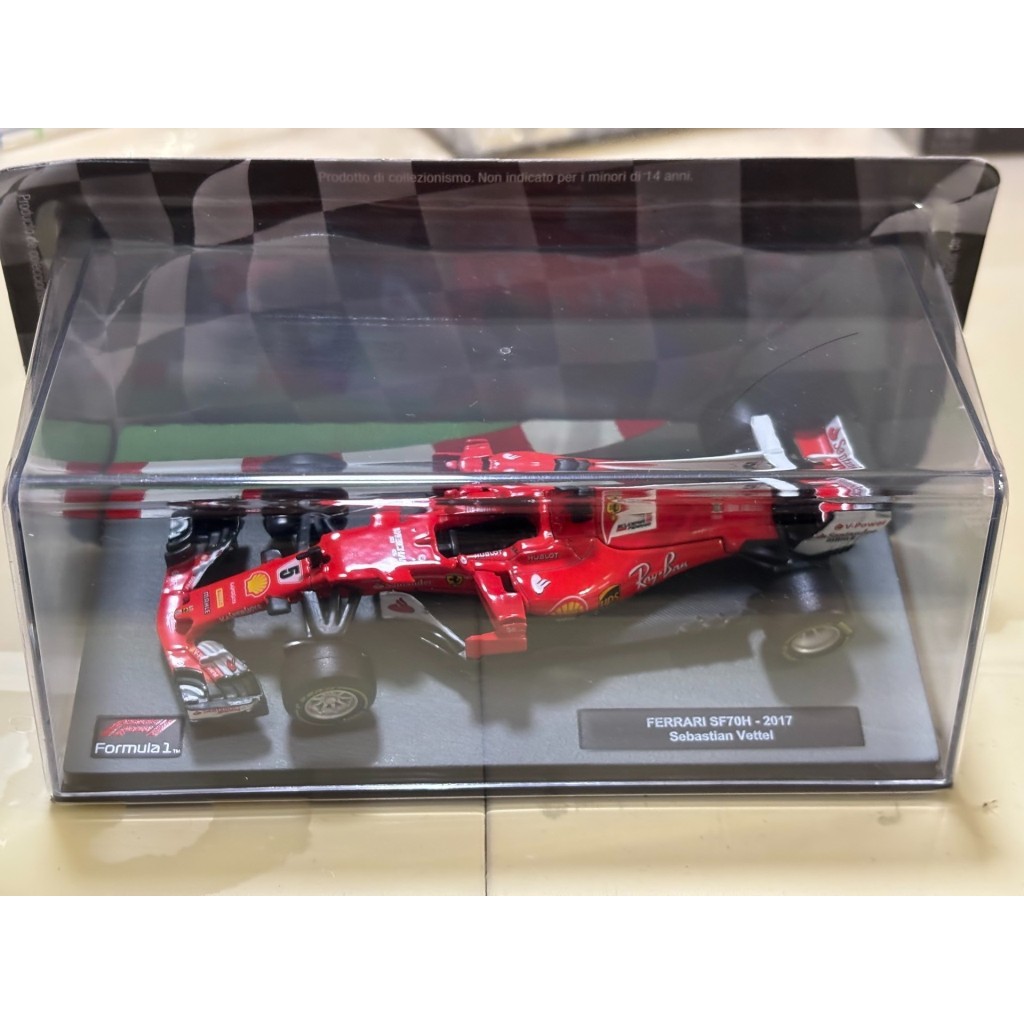 [สต๊อกพร้อม] IXO F1 1/43 Ferrari SF70H No. 2017 วิทเทล เบอร์ 5 ใหม่เอี่ยมยังไม่ได้เปิดพร้อมกล่องอะคร