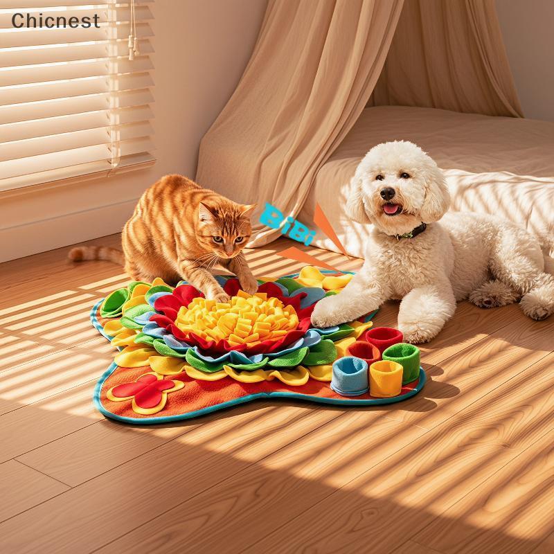 [Chc] Pet Snuffle Mat สําหรับสุนัข 1PC Interactive Feed Puzzle ความเบื่อหน่าย Reliever Non-Slip Slow