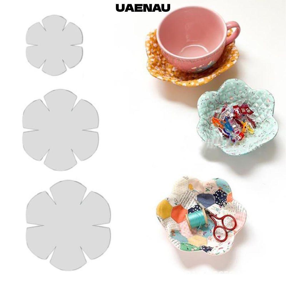 UAENAU Template Ruler อุปกรณ์ในครัวเรือน Quilting Template Bowl Wrap Template
