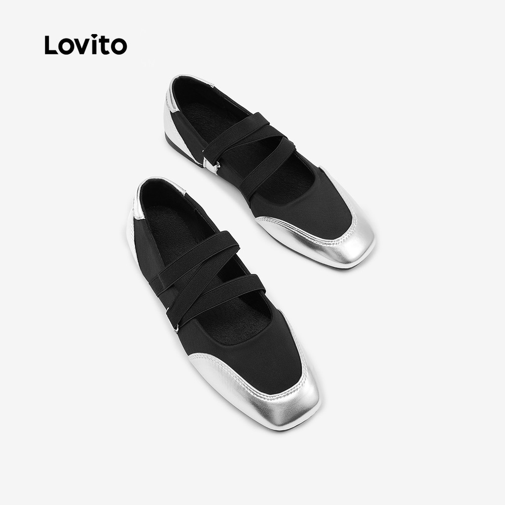 Lovito حذاء باليرينا لطيف — ستايل كوري — صورة 2