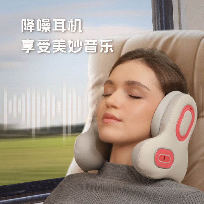 2026 Sleep ลดเสียงรบกวน ANC ปากมดลูกป้องกันกระดูกสันหลังส่วนคอหมอนนวดแพ็คความร้อนแบบพกพาเพลงไหล่คอหม