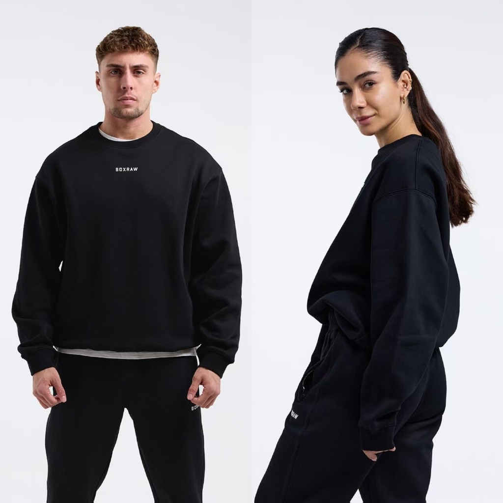 Johnson Oversize Sweatshirt Johnson Wide Edition Long Sleeve Sports and Leisure Round Neck Shirt