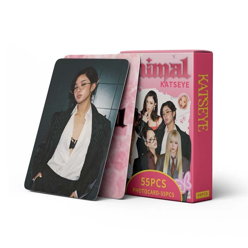 สินค้าใหม่ 55 katseye การ์ด LOMO ของ Chaos Star KPOP ที่สวยงามเดียว