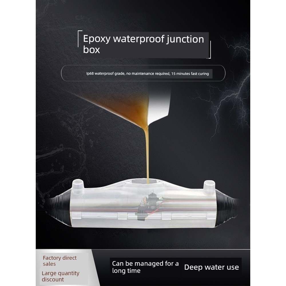 กลางแจ้ง T-Connecting กาว-เติมกันน้ํากล่อง IP68 Street Light Underground Submersible ปั๊มใต้น้ําสายห