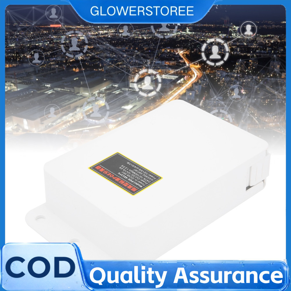 Glowerstoree-th หัวฉีด POE 48V ถึง 12V 2A โมดูลจ่ายไฟสำหรับกล้องวงจรปิดกล้อง IP ที่มีมาตรฐาน IEEE802