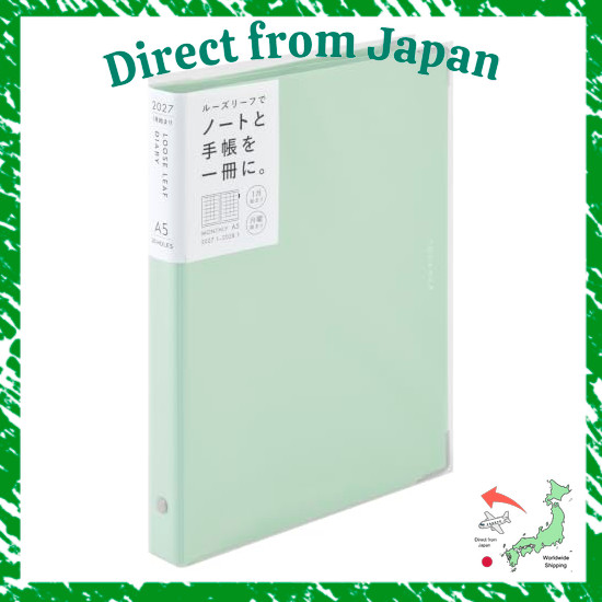 Direct From Japan Maruman Planner 2027 Schedule Book Yuanus Monthly 20-Hole A5 Monday Start Mint FD4