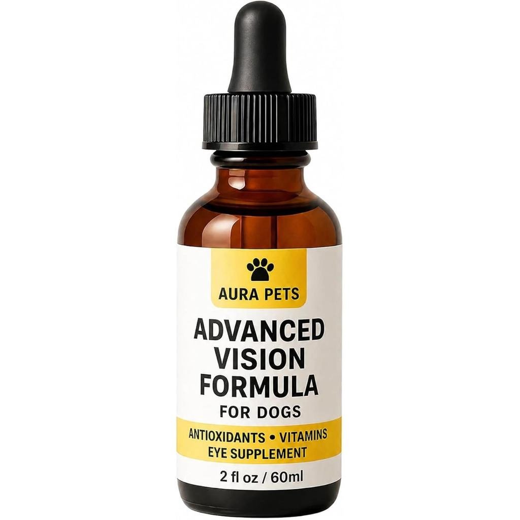 Aura Pets Advanced Vision Formula for Dogs, with Zeaxanthin, Astaxanthin, Lutein, Support Vision and