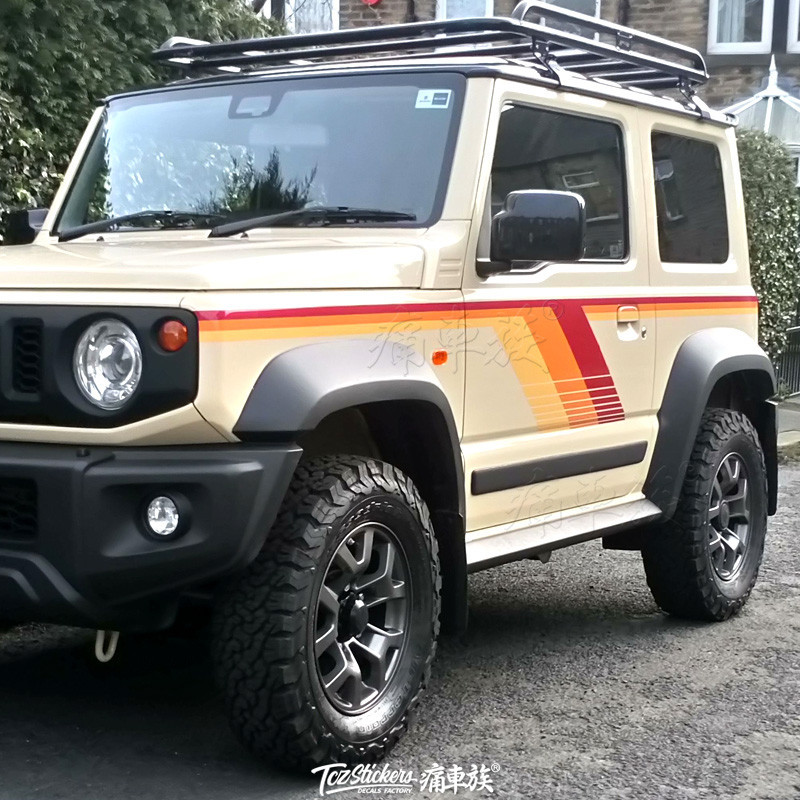 สติ๊กเกอร์ติดรถสําหรับ Suzuki Jimny 2019 ตกแต่งตัวถังดัดแปลงแฟชั่นบุคลิกภาพสติ๊กเกอร์