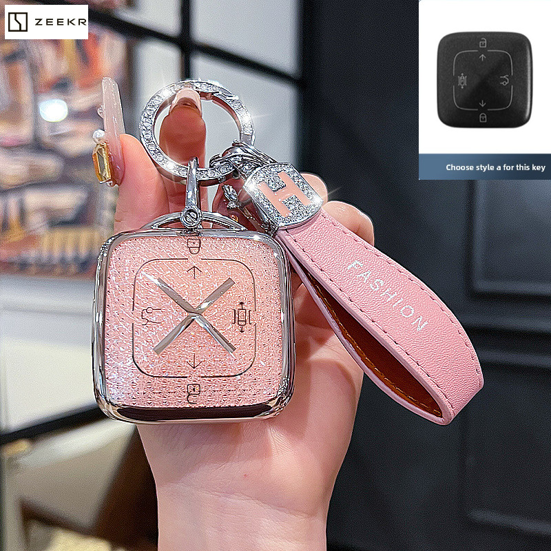 Zeekr 7X Zeekr X เคสรีโมทกุญแจรถ Zeekr 009 ปลอกกุญแจรถพวงกุญแจ น่ารัก