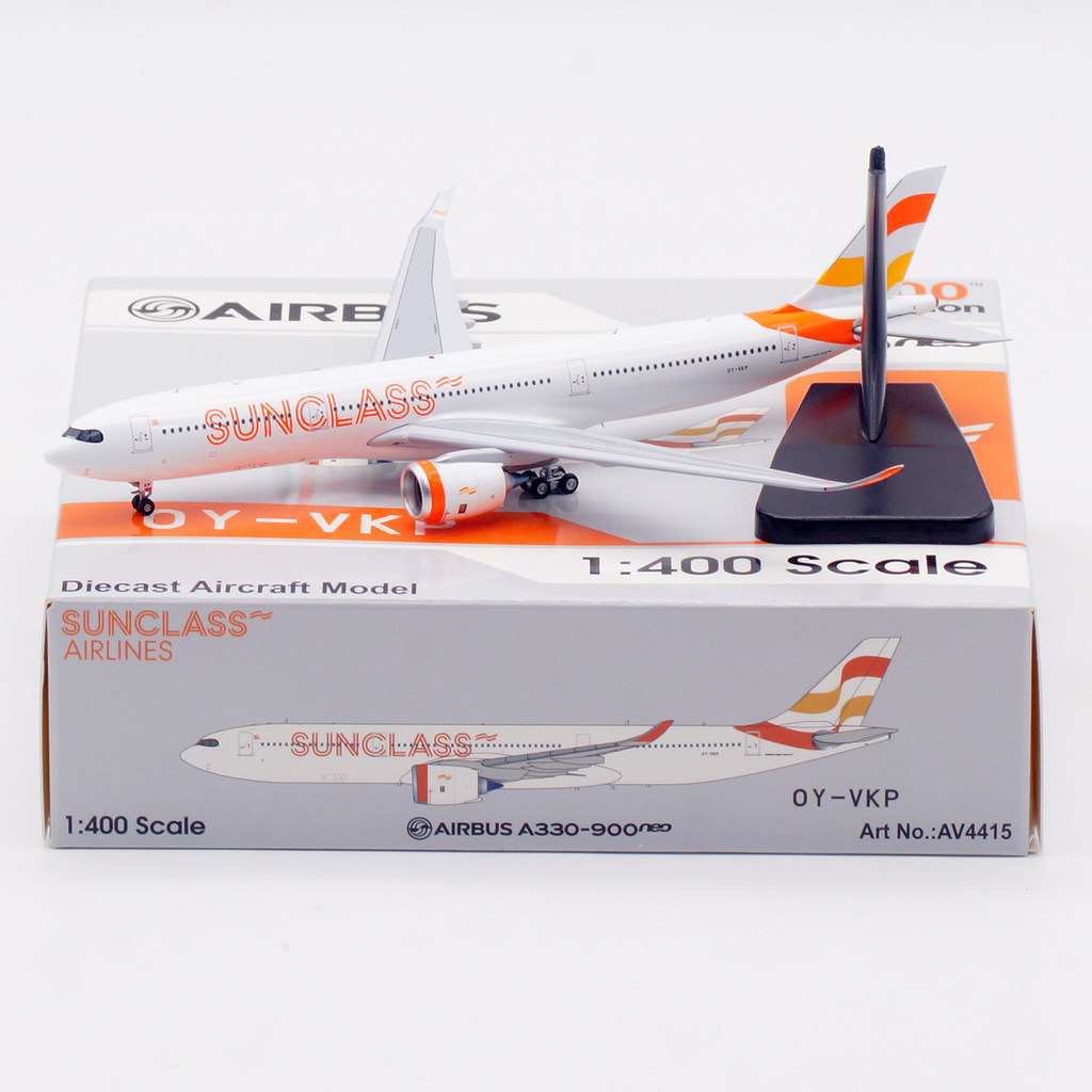 Aviation 1/400 Sun Airlines A330-900NEO Metal Airliner รุ่น OY-VKP