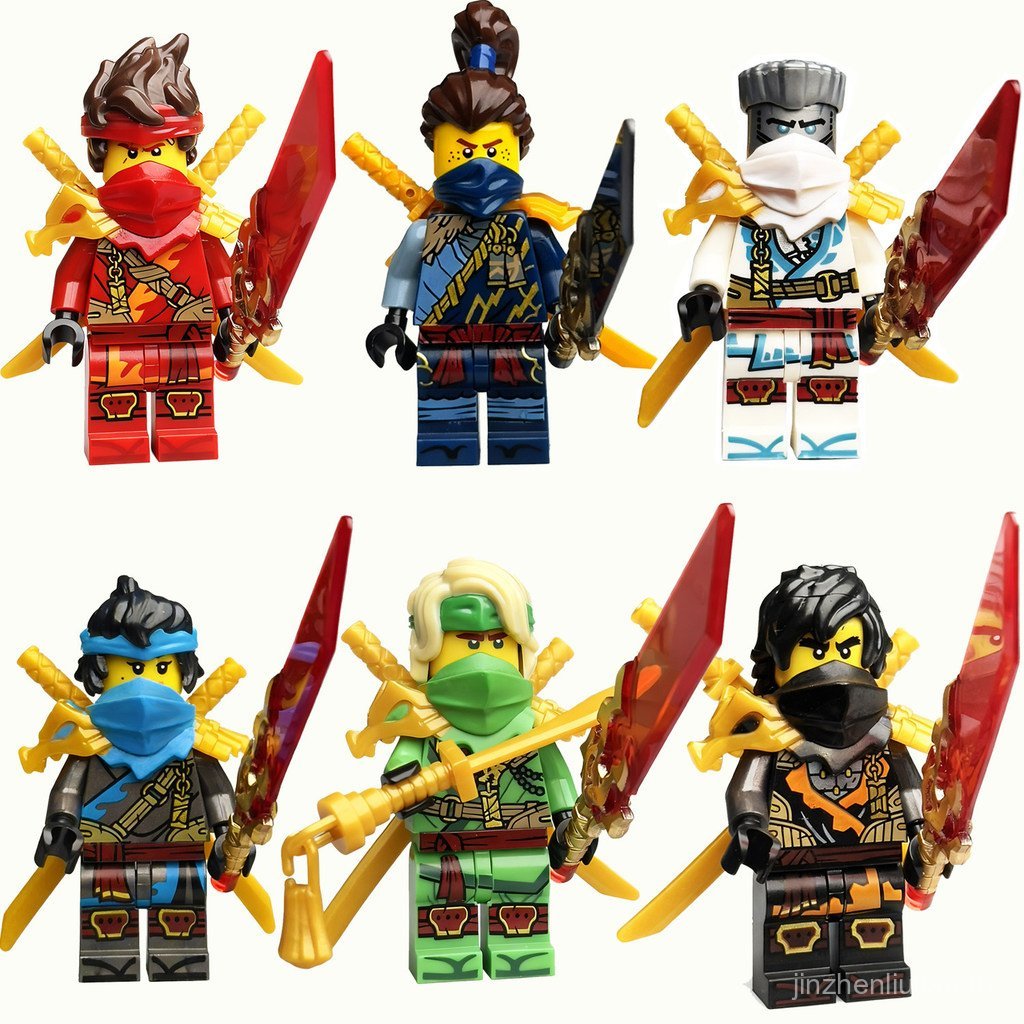 ขายร้อน Out-of-Print Phantom Ninja Movie Building Blocks Minifigures สินค้าใหม่ Season 19 ชุด Dragon