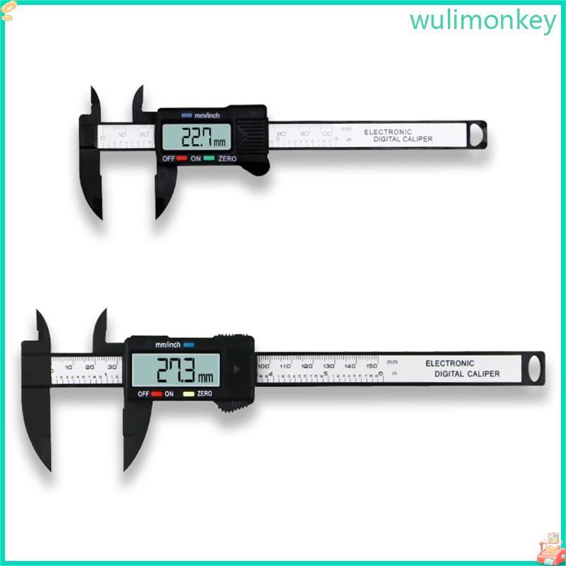 WU Digital Caliper Electronic Digital Vernier Calipers 6 นิ้ว 0- 100 150 มม. 1 5V