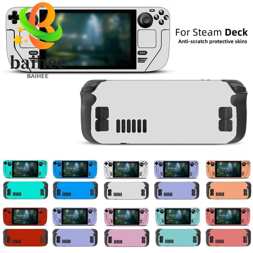 BAIHEE สําหรับ Steam Deck Anti-scratch เกมคอนโซลตกแต่งสติกเกอร์รูปลอกสําหรับ Steam Deck