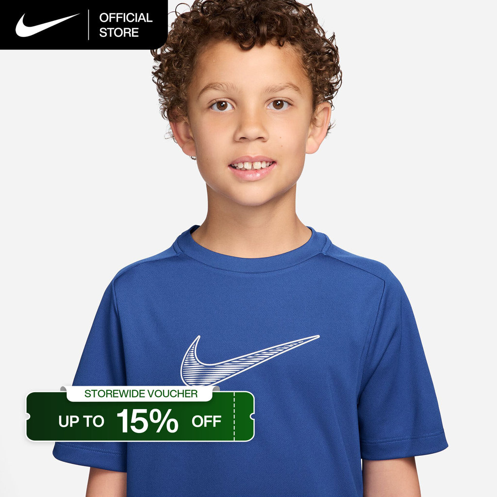 Nike Dri-FIT Older Kids' (Boys') Multi Short-Sleeve Training Top - Game Royal [IF2430-480]