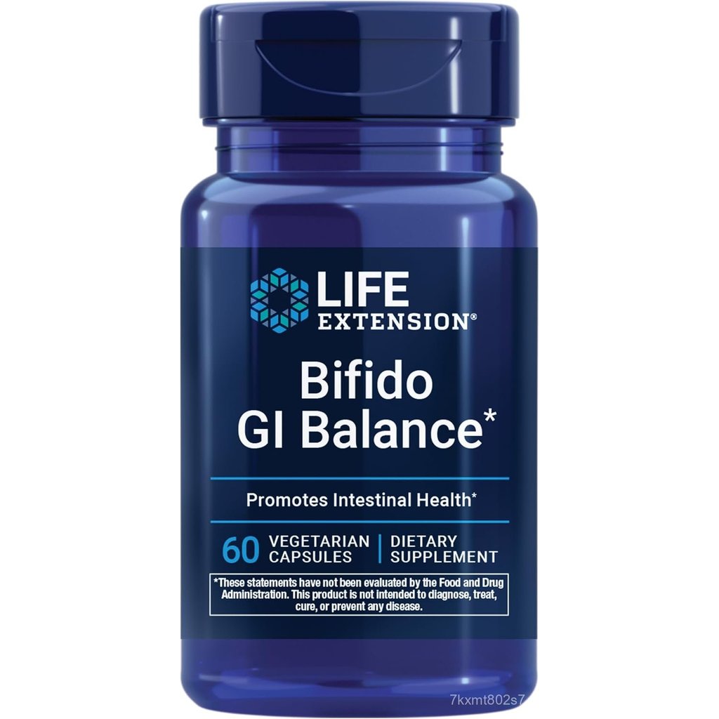 Life Extension Bifido GI สมดุล, โพรไบโอติก, Bifidobacterium longum BB536® (2 พันล้าน CFU), ช่วยดูแล 