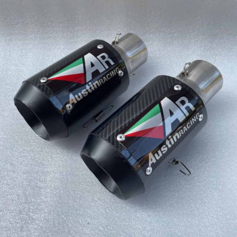 Pontteira Austin Canister Racing ทางเข้า 51 มม. สําหรับรถจักรยานยนต์ทั้งหมดเท่านั้น