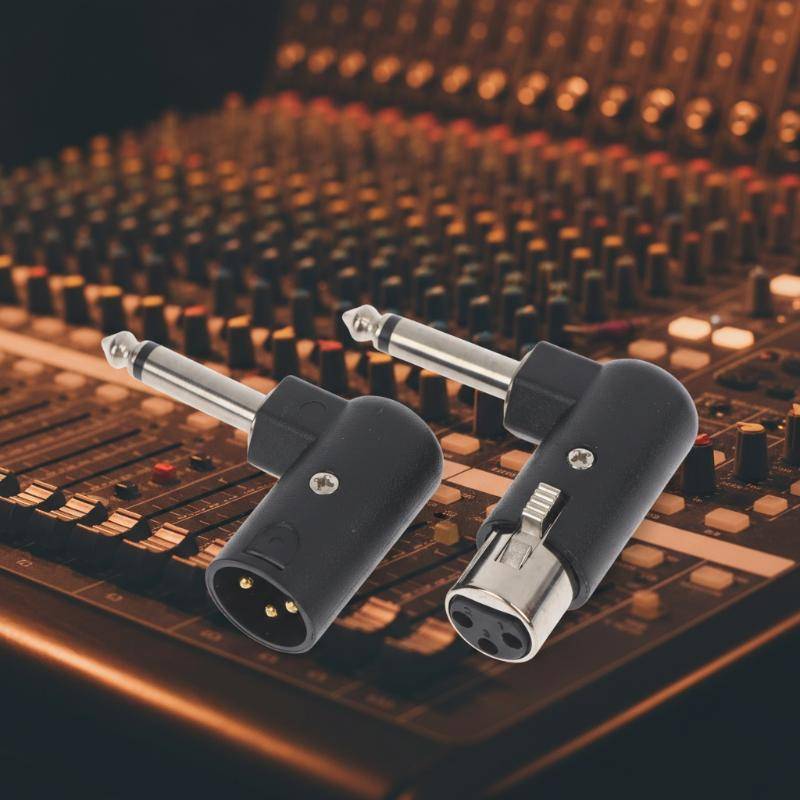 พรา combedamssng 1/2Pcs XLR Plug Male/Female To 6.35mm Male Adapter 3-Pin Balanced Audio Interface P