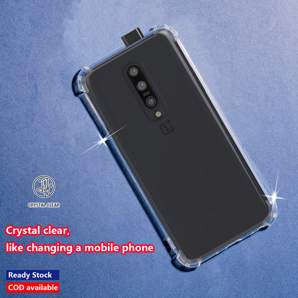 สําหรับ OnePlus 7 Pro GM1911 GM1913 GM1917 GM1910 GM1915 คริสตัล Clear Jelly Case Air-Guard มุม Soft