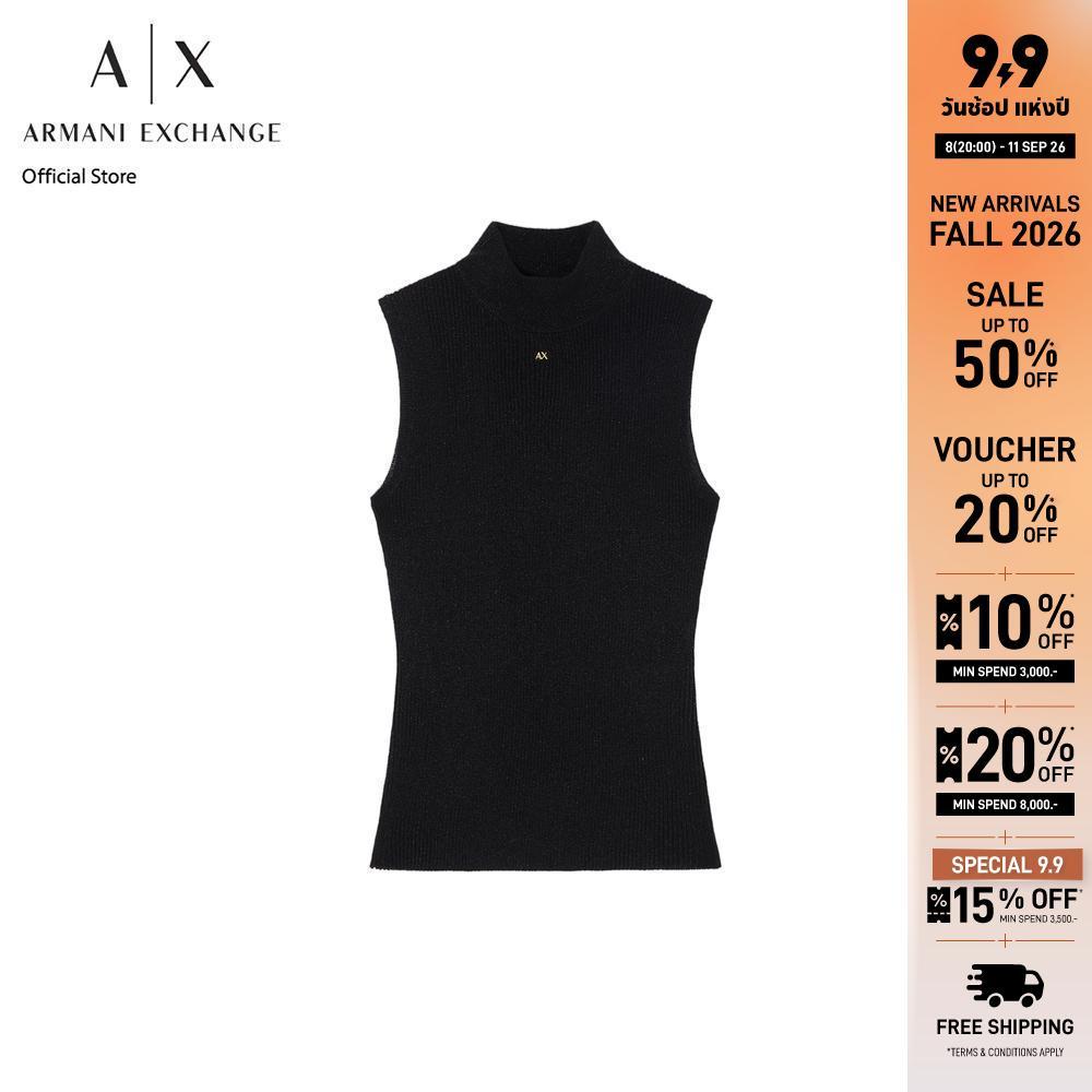 Armani Exchange เสื้อผู้หญิง รุ่น XW001876-AF11957-MC005 สีดำ