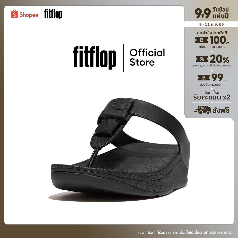 FITFLOP COMM-FINO RESIN-LOCK T/P รองเท้าแตะแบบหูหนีบผู้หญิง รุ่น GQ1-001 สี BLACK