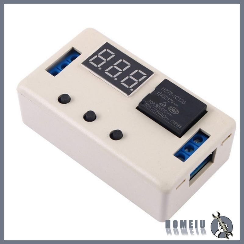 HOMEIU จอแสดงผล LED Time Delay บอร์ดควบคุม 1 ช่องสกรูโมดูลสายไฟสําหรับ Automation โครงการและอุปกรณ์ค