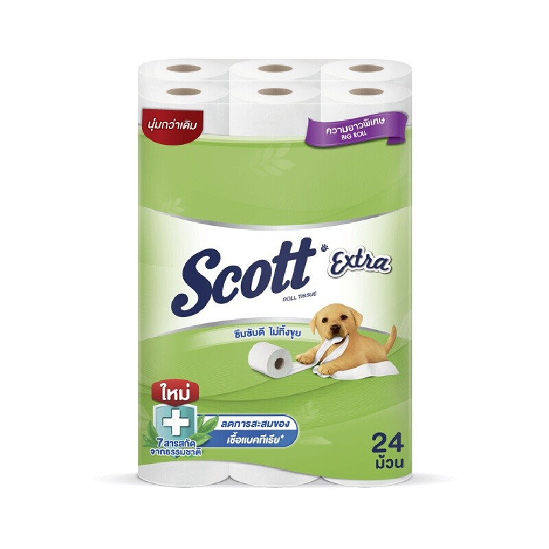 SCOTT กระดาษชำระ รุ่น Extra Big Roll (แพ็ค 24 ม้วน)