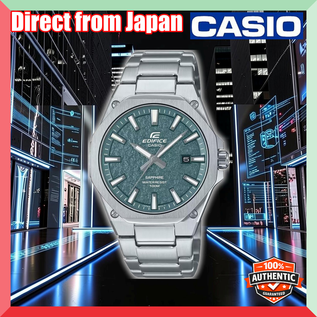 Casio Men's Analog Quartz Watch Stainless Steel Belt EFR-S108DE-3AVUEF【Direct from Japan】