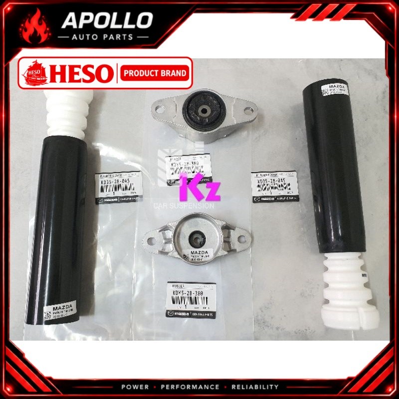 HESO 1 ชุด 4 ชิ้น - ฝาครอบด้านหลัง ABSORBER/ ด้านหลัง ABSORBER MOUNTING -KD35-28-0A5/KDY5-28-380 MAZ