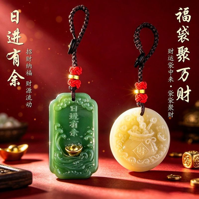 [สต๊อกพร้อม] [แนะนําโดยมาสเตอร์] พรีเมี่ยมทํามือ · Yingyu Gathering Fortune Fortune Double Pei Money