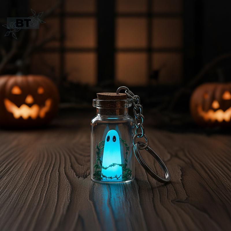 BT Glow Ghost พวงกุญแจ Halloween Drifting Bottle Green Spectre [NUW]