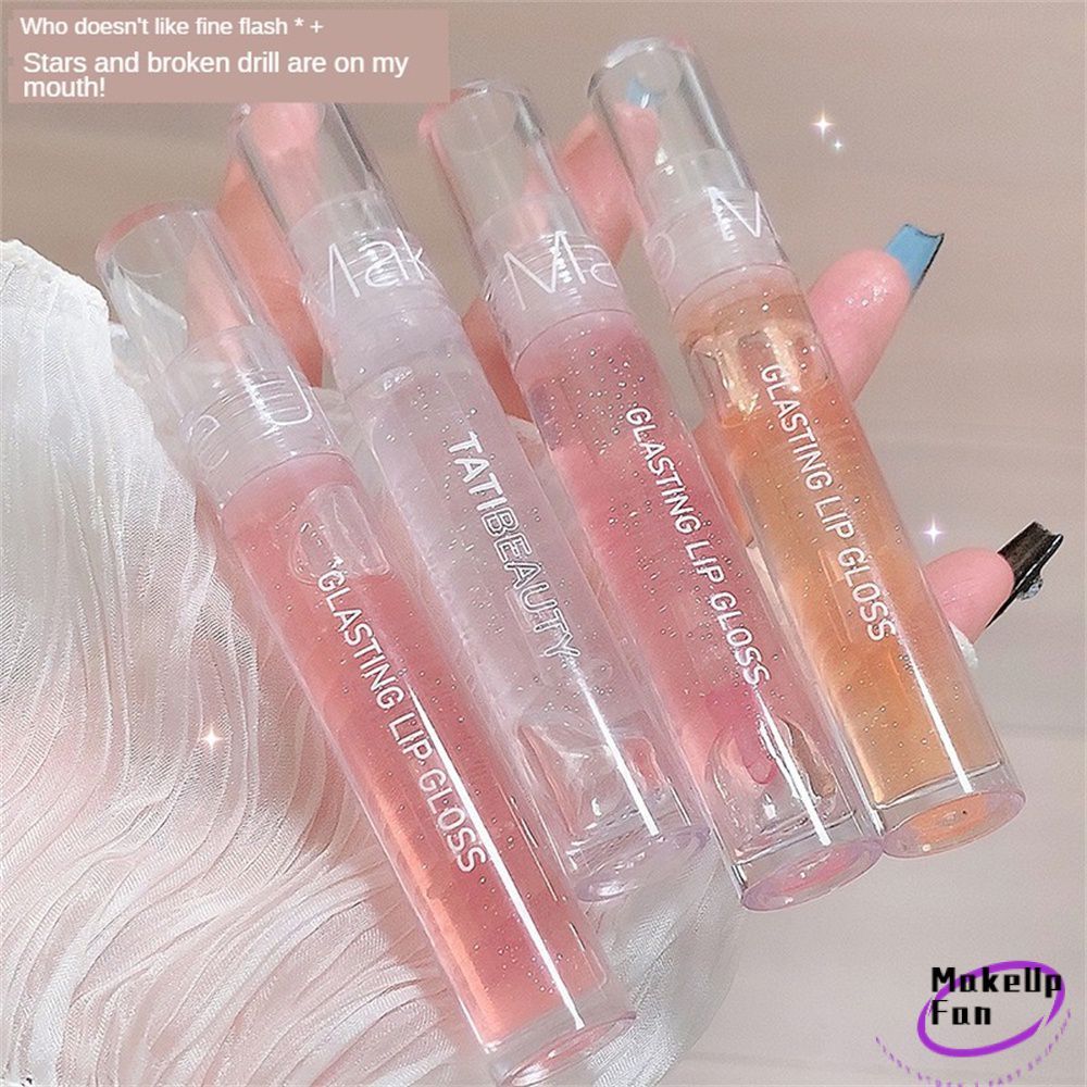 TATI BEAUTY ลิปกลอสสำหรับผู้หญิง บำรุงริมฝีปาก ความงามและสุขภาพ ลิปกลอสเงาวาว ลิปกลอสเนื้อนุ่ม ติดทน