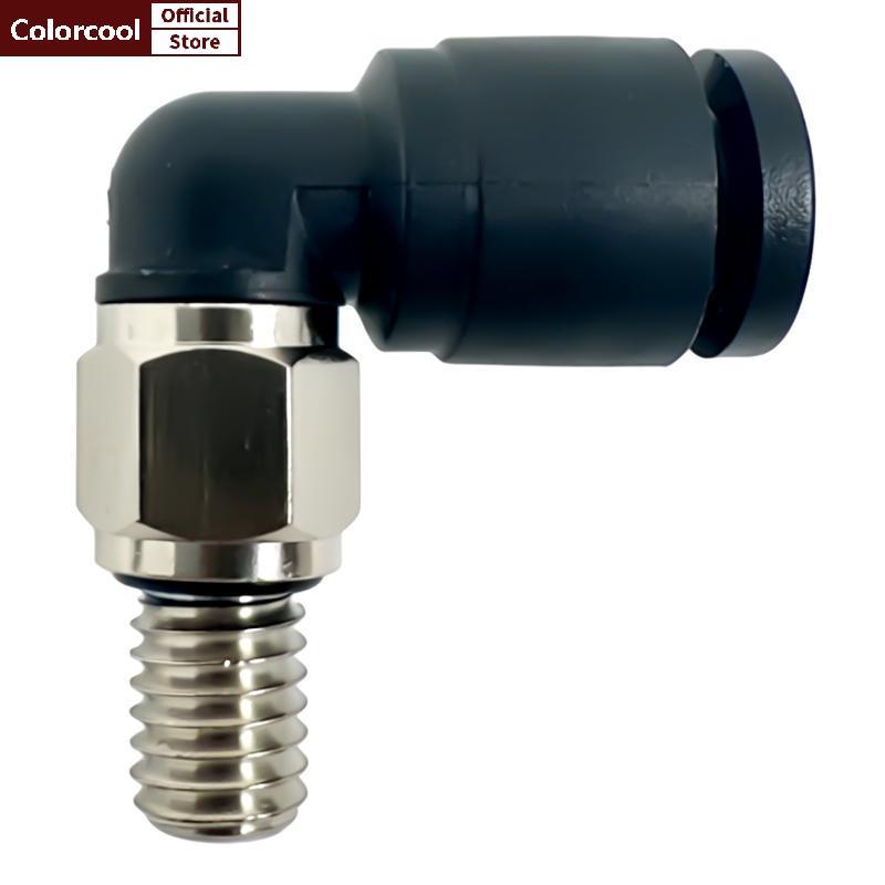 TH Pneumatic Quick Push-in Connector 7 มม.ขยายเกลียว PL4-M4 PL4-M5 M6 สําหรับ Air เครื่องมือซ่อมการบ