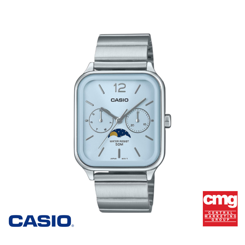 CASIO นาฬิกาข้อมือ MTP-M305D-2AVDF สีฟ้า