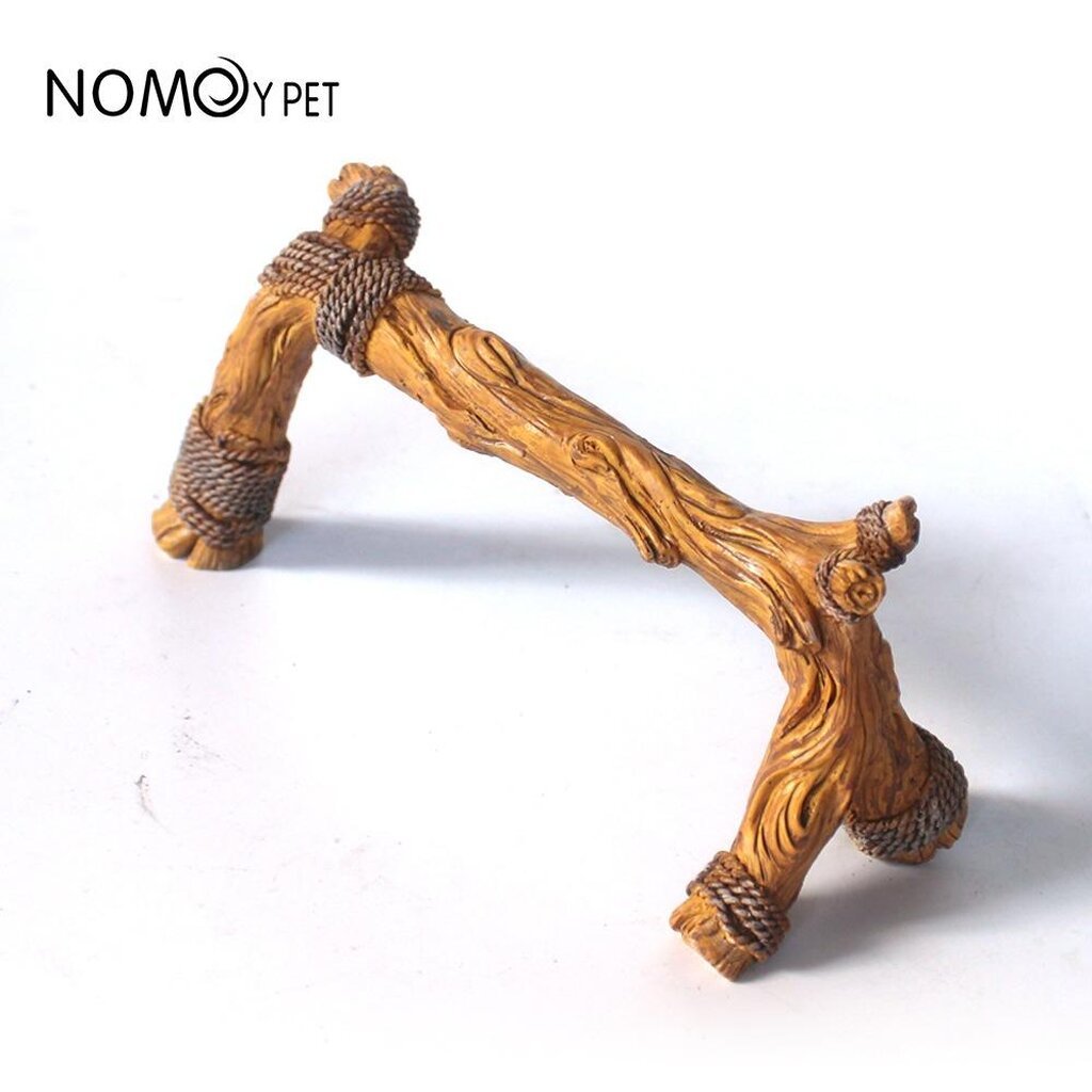 NOMOY PET กิ่งไม้เรซิ่นเสมือนจริง สำหรับสัตว์เลี้ยง ท่อนไม้ปลอม ไม้ปีนสัตว์เลี้ยง (NS-147)