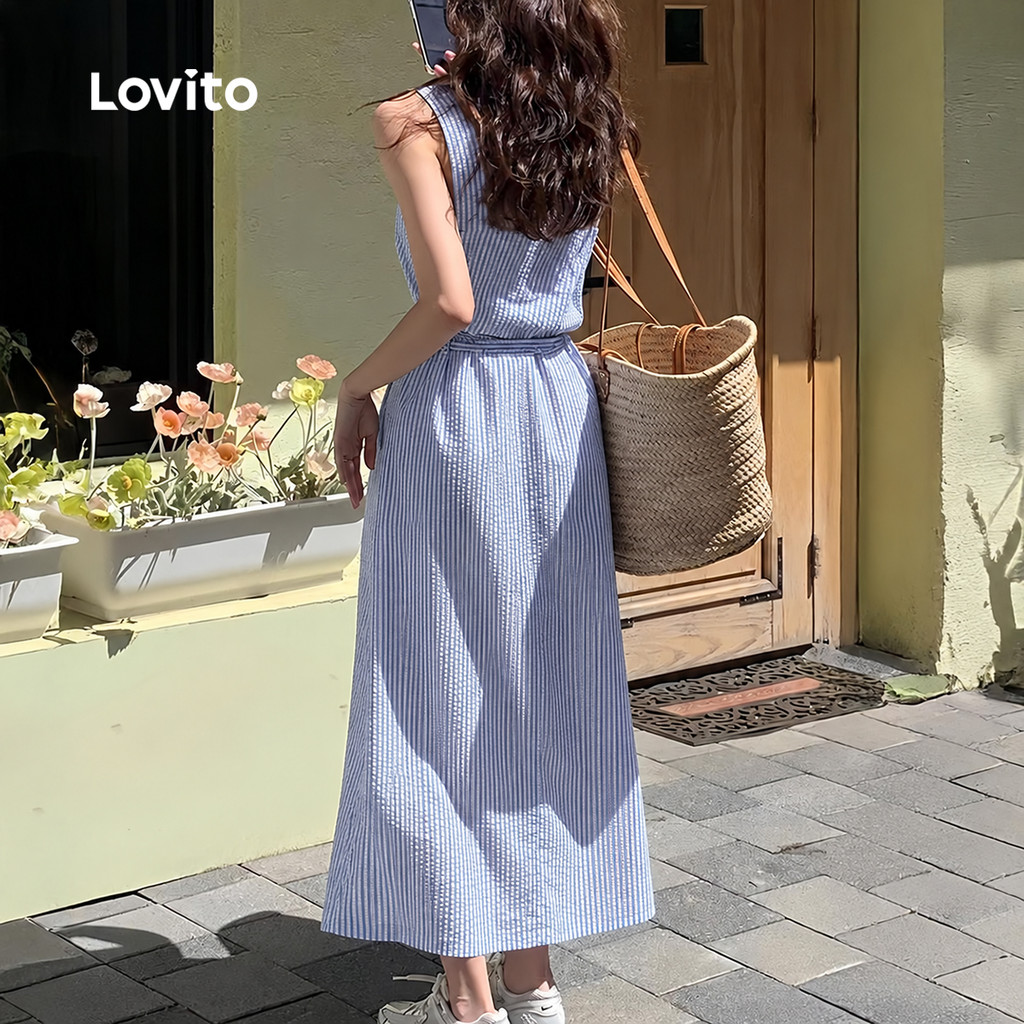 Lovito أوفرول نسائي — أزرق — صورة 3