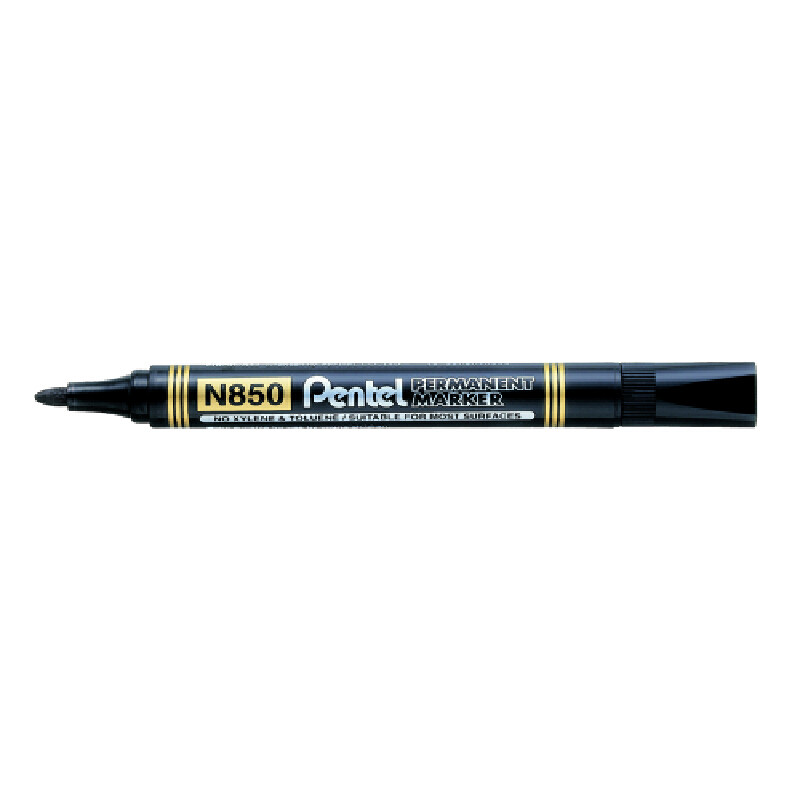ปากกามาร์คเกอร์ หัวกลม เพนเทล N850-A สีดำ