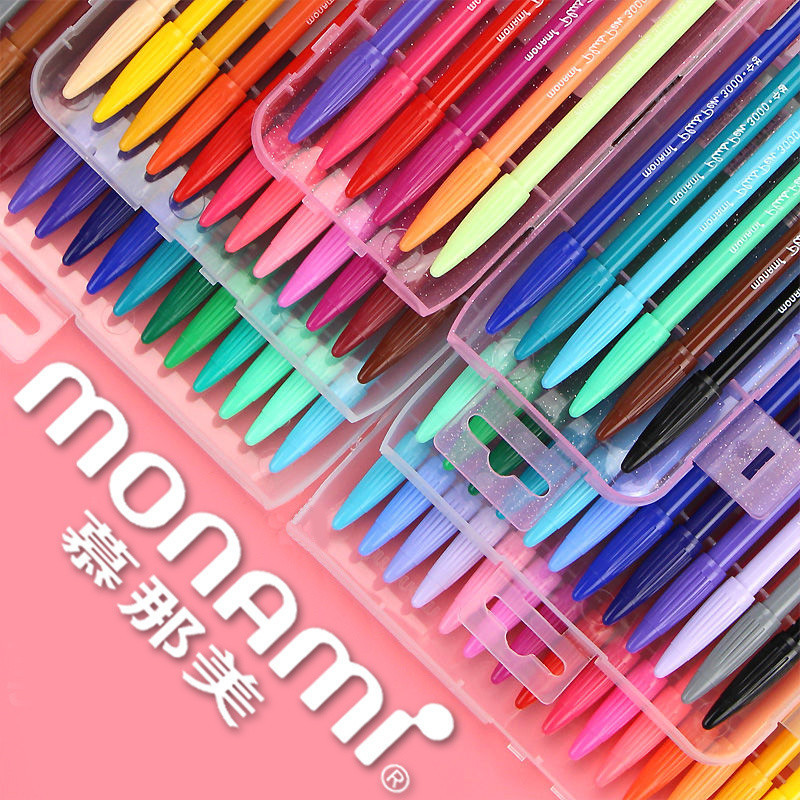 เกาหลี monami monami เส้นใยปากกา 36 สีน้ํา-ตามสีปากกาเจล 3000 ปากกาสีน้ําปากกาโน้ตบุ๊ค