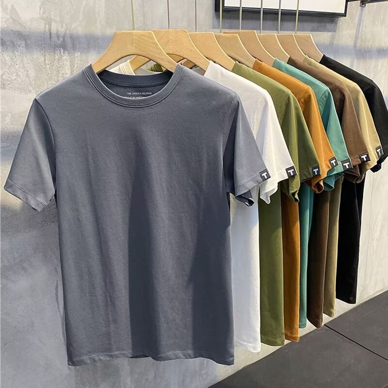 COD 2025P18, Item No. M30 Long Staple Cotton 230g Black White Gray S-5XL Sizes new23 0Z9Q