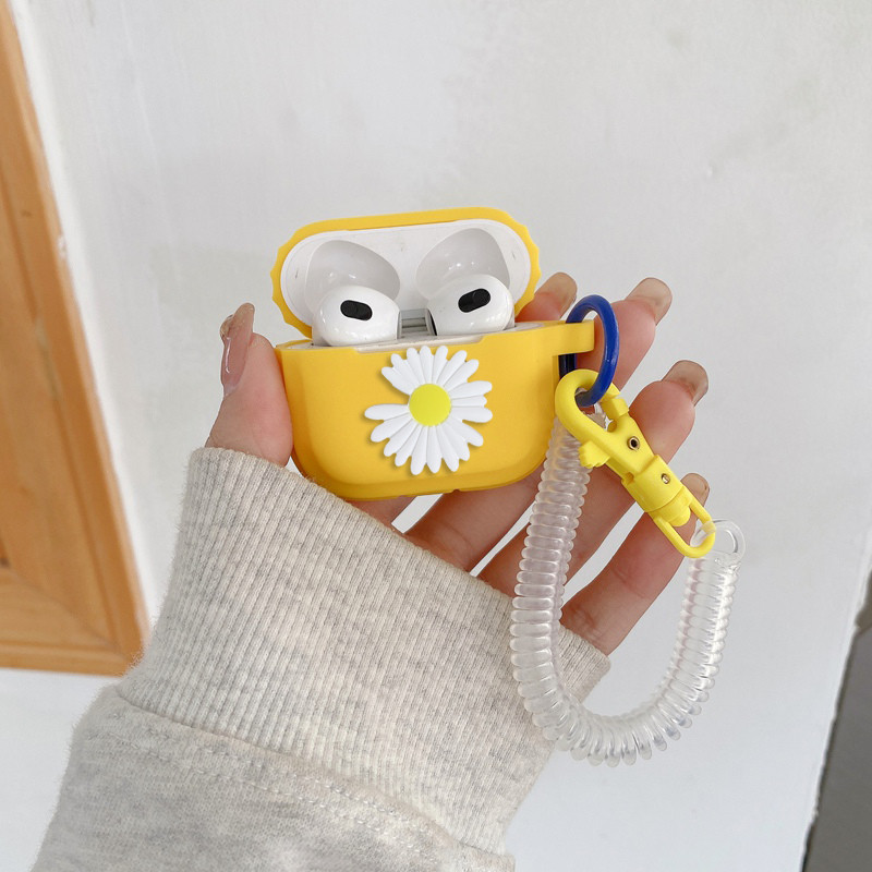 ดอกไม้หูฟังสําหรับ AirPods Pro 3 / pro2 /air pods4 /airpod3 airpod2 ซิลิโคนกันกระแทกสําหรับ airpods 