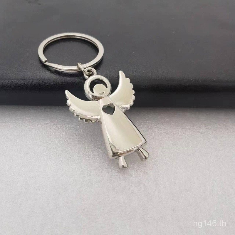 Guardian Angel Bag ของขวัญโลหะขายร้อน Sunny Day โปรโมชั่นพวงกุญแจจี้ตุ๊กตา Angel Wings Cross-Border 