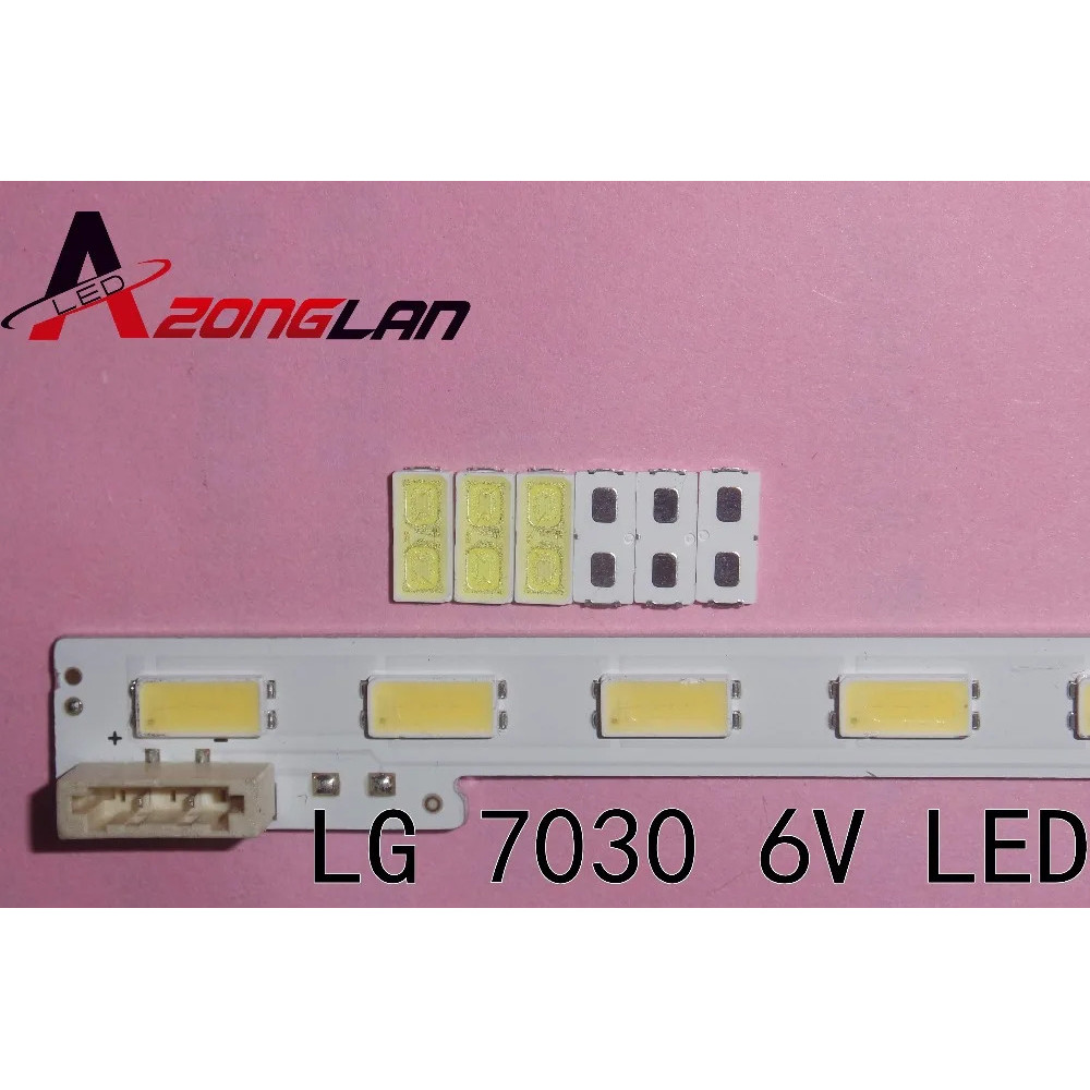 20PCS สําหรับ LG Innotek LED LED Backlight 1W 7030 6V Cool White TV Application smd 7030 LED สีขาวเย