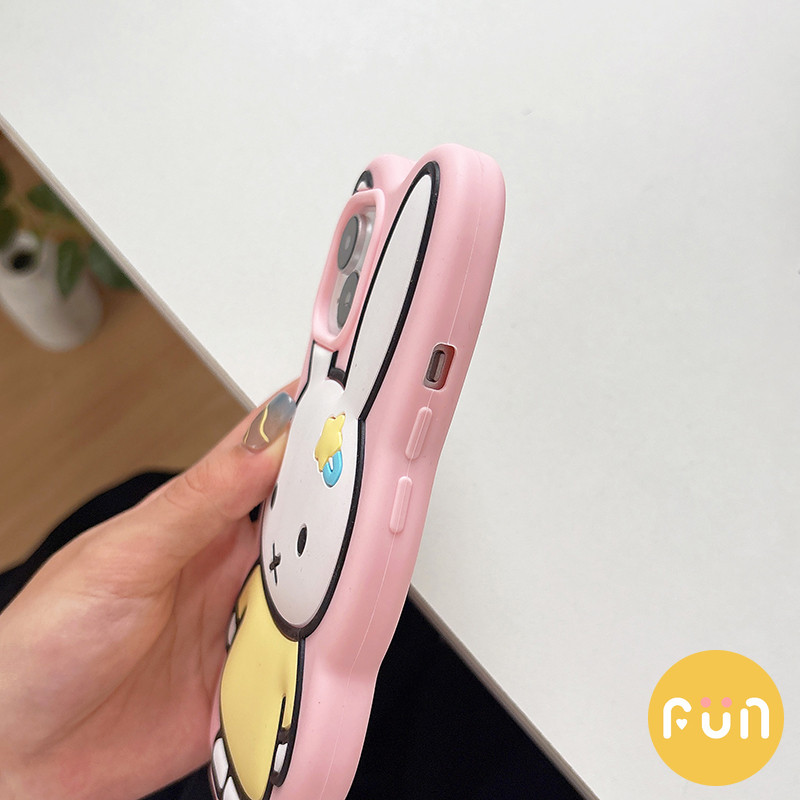3D น่ารักการ์ตูนกระต่ายซิลิโคนนุ่มโทรศัพท์มือถือสําหรับ iPhone 17 16 15 14 13 Pro Max 17Promax Anti-fall ป้องกันมือถือฝาหลัง Shell - รูปที่ 6