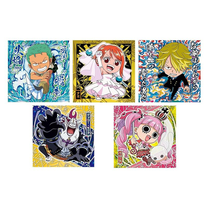 BANDAI FormeShun One Piece Grand Pirate Seal Wafers LOG.12 Box of 20 Pieces - Gashapon Snacks