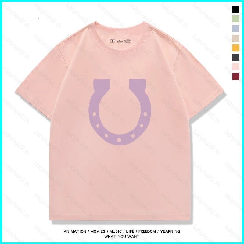 เสื้อยืดแขนสั้นผ้าฝ้ายหนาน้ำหนัก 220g ออกแบบจากอนิเมะ Umamusume Pretty Derby ธีม Nakayama Festa