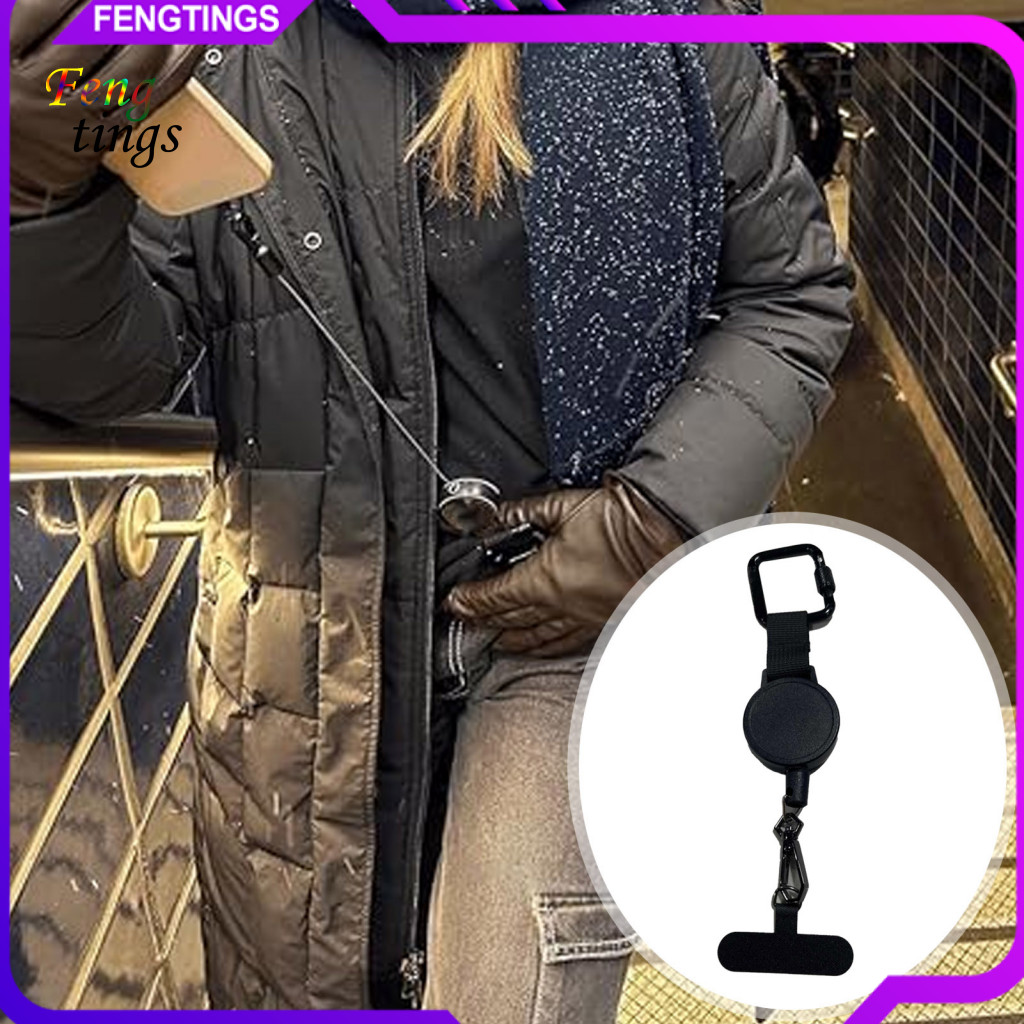 [Ft] Phone Tether Retractable Cable Retractable Phone Leash Secure Your Phone with Anti-theft Retrac